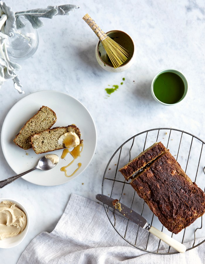 Eve Kalinik: Be Good to Your Gut. Matcha Banana Bread.